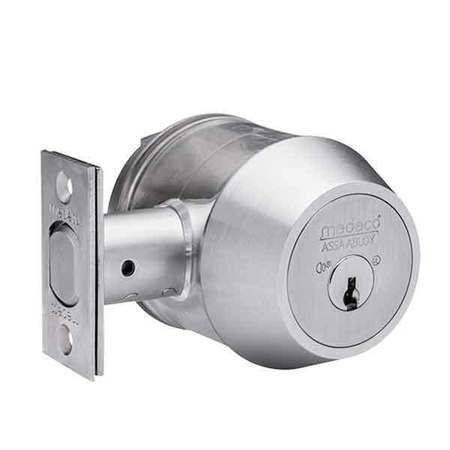 MEDECO MEDECO:Maxum M3 Commercial BiAxial - Double Deadbolt - Backset 2-3/4"  - 26 - Satin Chrome 11TC624-26-DLT